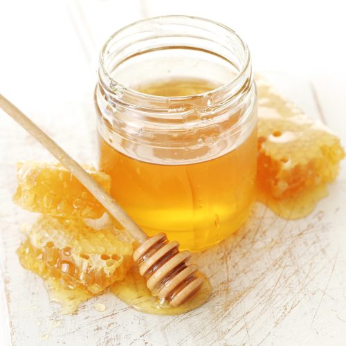 Delicious honey on the table